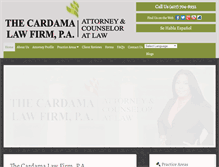 Tablet Screenshot of cardamalaw.com
